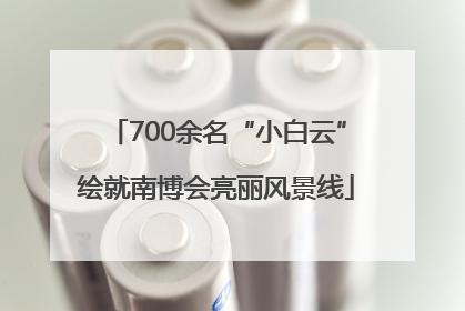 700余名“小白云”绘就南博会亮丽风景线
