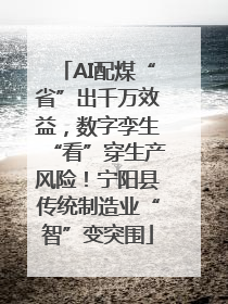 AI配煤“省”出千万效益，数字孪生“看”穿生产风险！宁阳县传统制造业“智”变突围