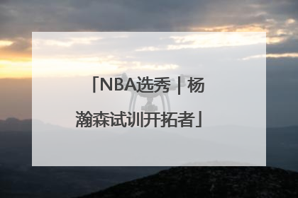 NBA选秀｜杨瀚森试训开拓者